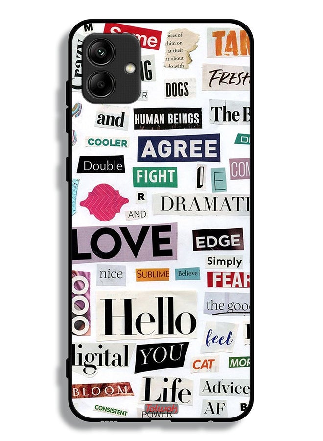 Tolwak Samsung Galaxy A04 Protective Case Cover Short Quotes Stickers - Image 1