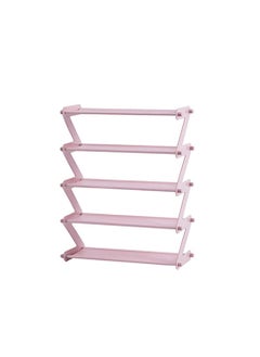 GTC GTC® Z Type Lightweight Space Saving Shoe Organizer Rack for Home and Office (S 353-25) (Pink)  - Image 1