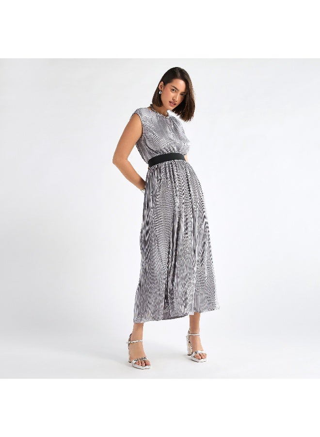 Splash FAV Striped Waistband Dress  - Image 3