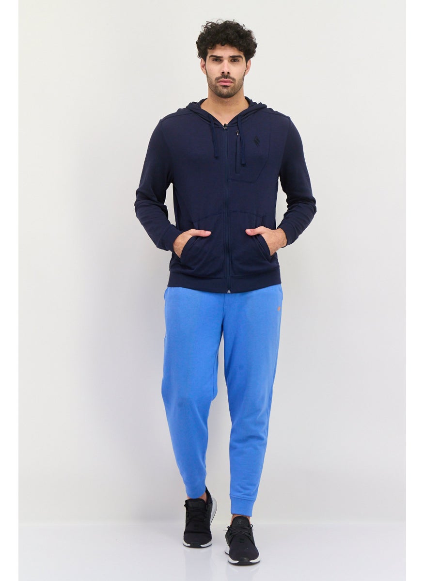 SKECHERS Men Sportswear Fit Long Sleeves Outdoor Hoodie, Navy  - Image 4