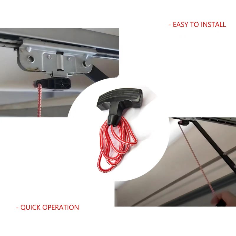 Petoor Ayellow 41A2828 Garage Emergency Release Pull Rope Cord Handle Kit Garage Opener, Red Black - Image 5