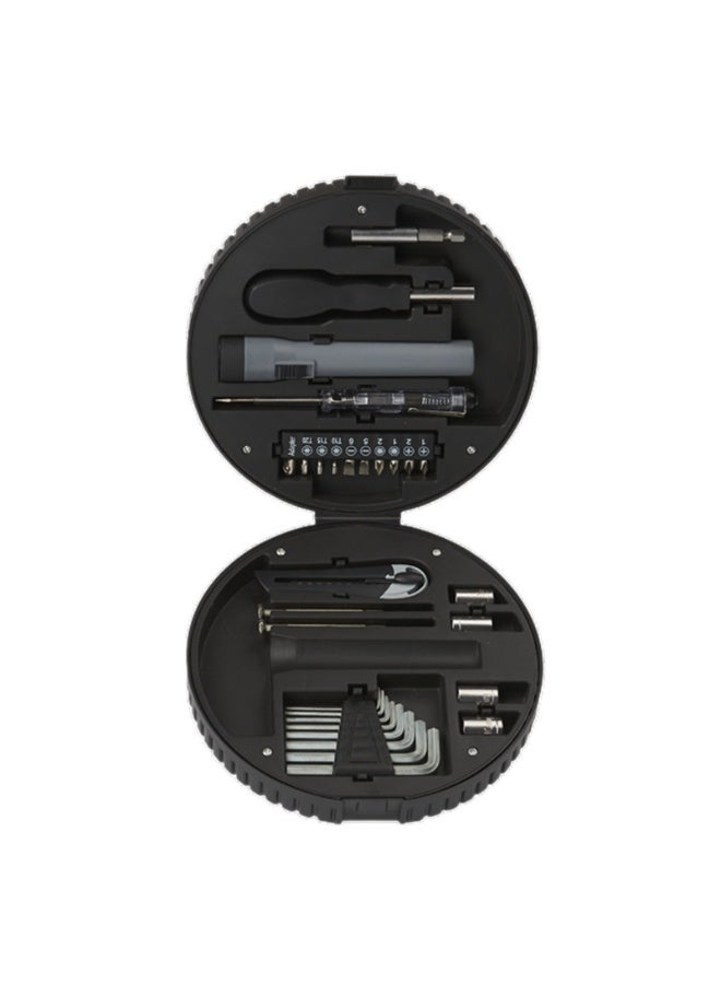 Tire-shaped tool set creative gift 29pcs tire-shaped household hardware tool set - Image 2