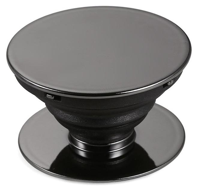 بوب سوكيتس مقبس منبثق مع حامل للهواتف الذكية أسود , مسكة جوال , لاصق قوى - Image 1