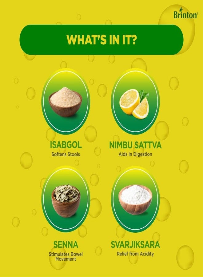 بريتون برينتون تامي فريش (خالي من السكر) لصحة الجهاز الهضمي وتخفيف الإمساك والغازات والحموضة، عبوة من قطعتين، 100 غرام - Image 3