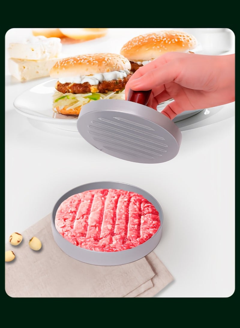 ليون هوم مكبس لحم الهمبرجر للمطبخ المنزلي، صنع قالب ضغط فطيرة اللحم المستديرة، صانع فطائر الإفطار الإبداعي - Image 4