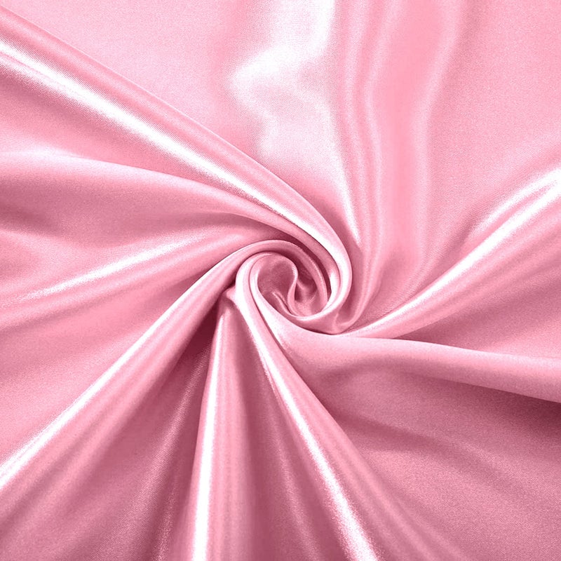 Homiest Pink Satin Fitted Sheet Queen Size Fitted Bed Sheet  Deep Pocket Fitted Sheet Only  Luxury & Ultra Soft Bedding Fitted Sheet Single Bottom Bed Sheets Sold Separately - Image 5