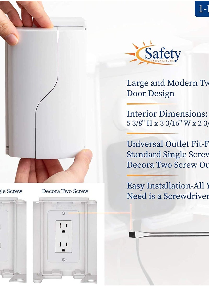 Safety Innovations Twin Door Outlet Cover  - Image 3