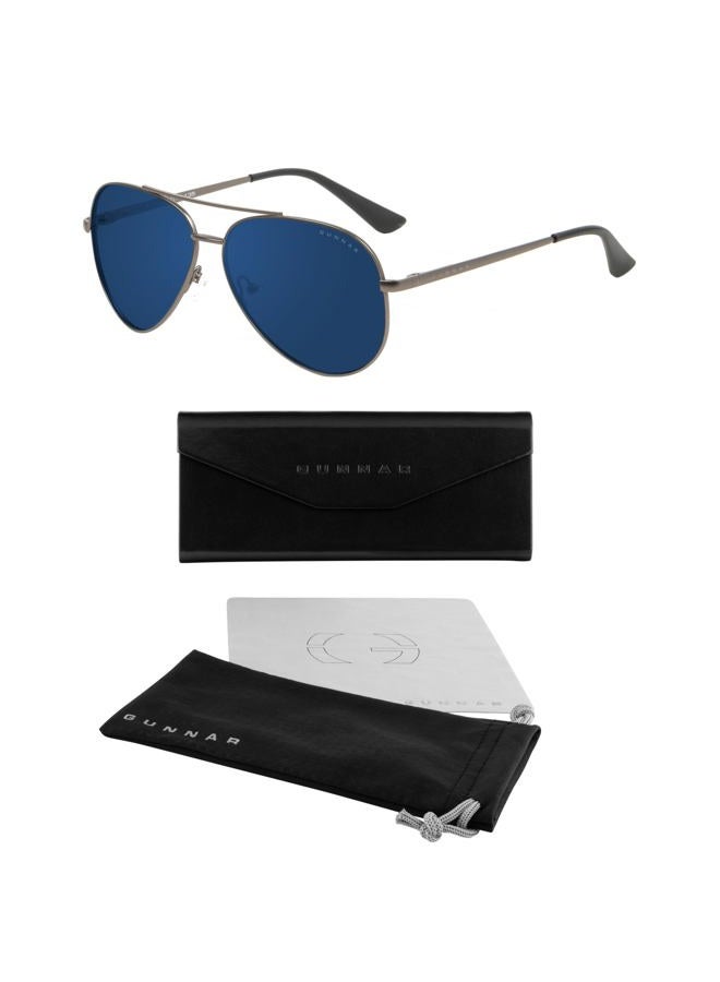 GUNNAR - Gaming and Computer Glasses - Blocks 90% Blue Light - Maverick, Gunmetal, Sun Tint - Image 3