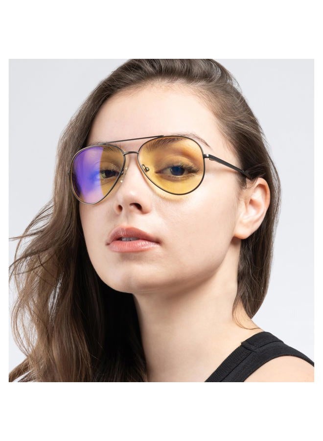 GUNNAR - Gaming and Computer Glasses - Blocks 90% Blue Light - Maverick, Gunmetal, Sun Tint - Image 5