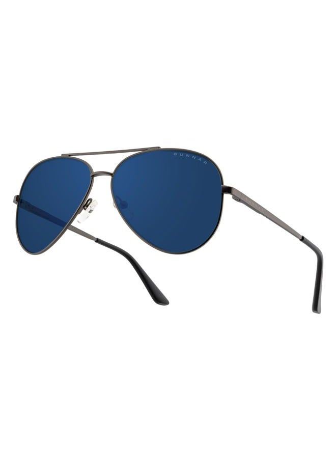 GUNNAR - Gaming and Computer Glasses - Blocks 90% Blue Light - Maverick, Gunmetal, Sun Tint - Image 1