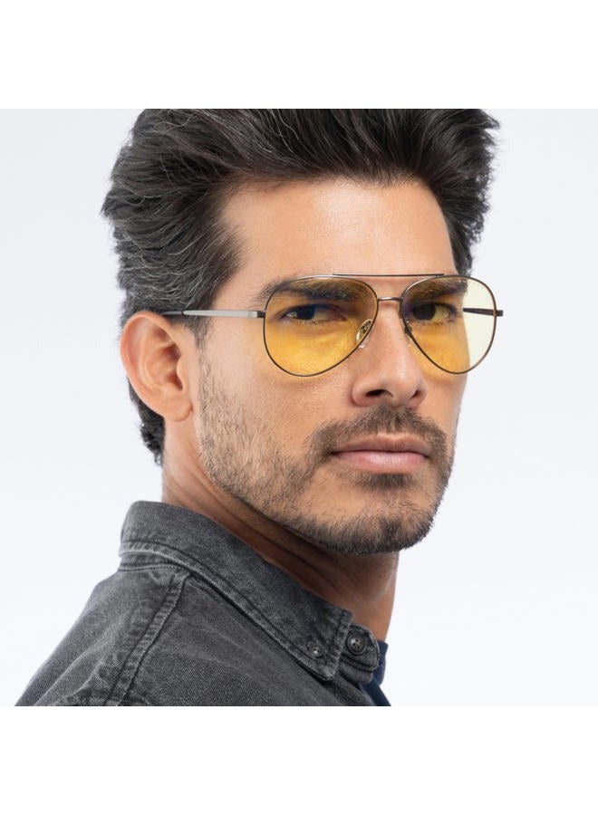 GUNNAR - Gaming and Computer Glasses - Blocks 90% Blue Light - Maverick, Gunmetal, Sun Tint - Image 4