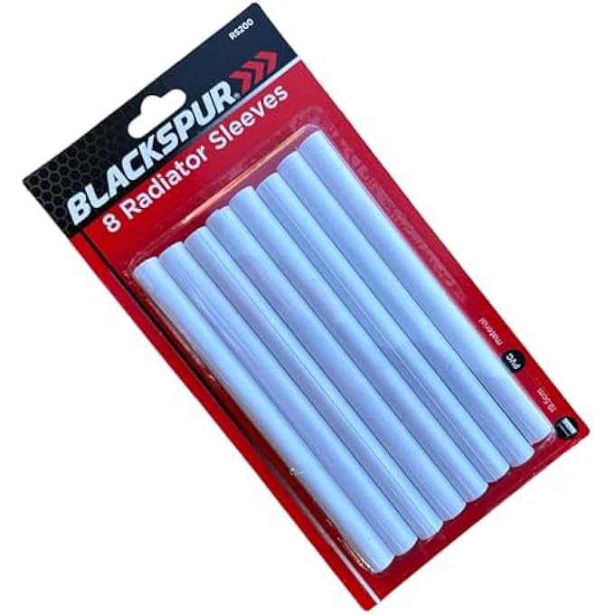 RADIATOR PIPE COVERS [PACK OF 8]  15MM WHITE PVC HEAT-RESISTANT & DURABLE RADIATOR SLEEVES - Image 3
