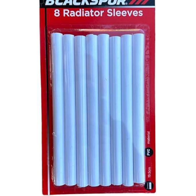 RADIATOR PIPE COVERS [PACK OF 8]  15MM WHITE PVC HEAT-RESISTANT & DURABLE RADIATOR SLEEVES - Image 1