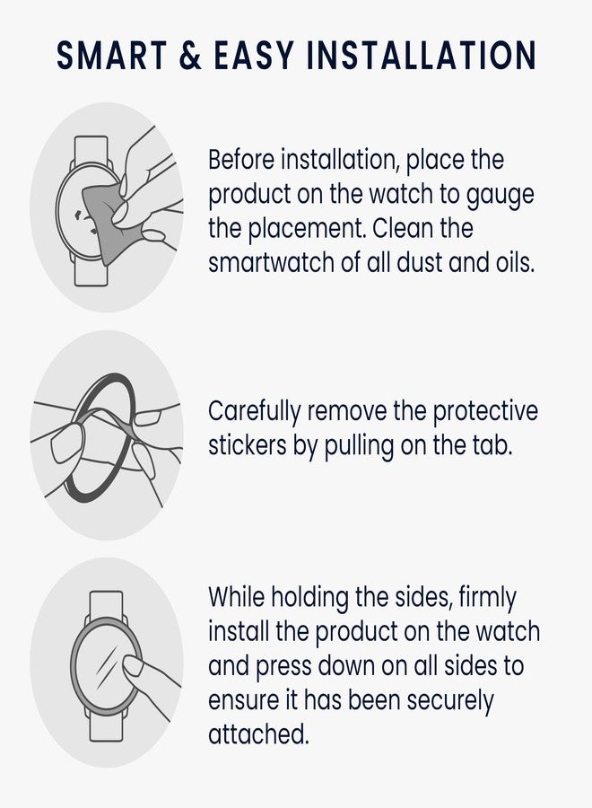 kwmobile Protective Bezel Ring Compatible with Samsung Galaxy Watch 6 Classic 47mm - Aluminum Ring for Smart Watches - Black/White - Image 3