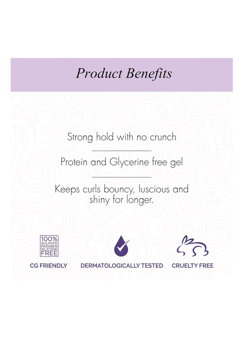 Curl Up Curl Up Ultra Defining Hair Gel Strong Hold Flaxseed Hair Gel For Dry Frizzy Wavy Curly Hair Sulphate Paraben Silicone Free 200ml  - Image 3