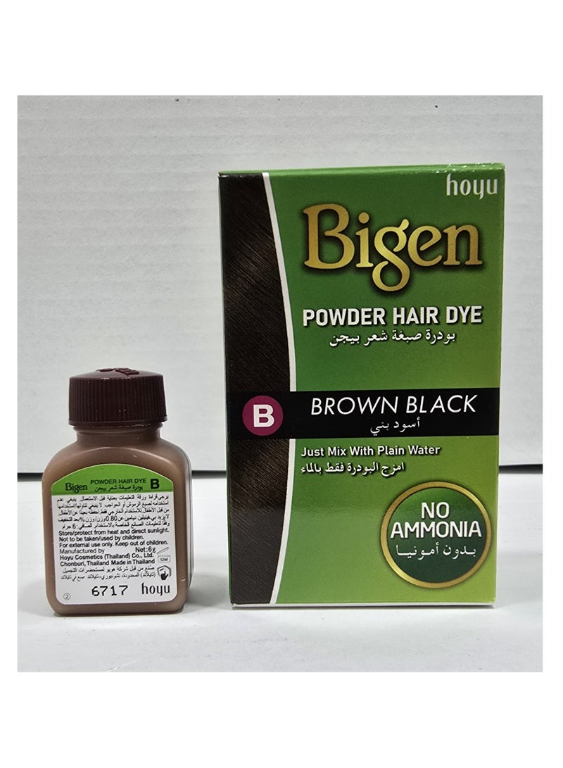 بايجن 3 قطع من صبغة الشعر البودرة بيجين B (بني أسود) - Image 2