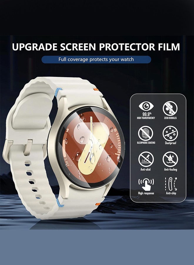 CATANES (for Samsung Galaxy Watch 7 44mm) 3 Pack Screen Protector Tempered Glass Anti-Scratch 9H Ultra-thin Screen Protector Protective Film Cover Accessories - Image 3