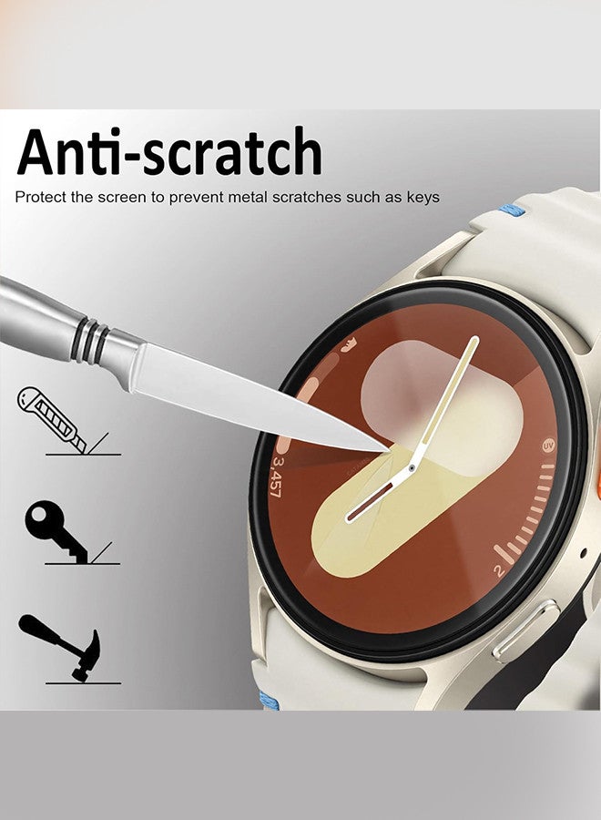 CATANES (for Samsung Galaxy Watch 7 44mm) 3 Pack Screen Protector Tempered Glass Anti-Scratch 9H Ultra-thin Screen Protector Protective Film Cover Accessories - Image 4