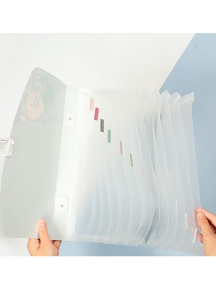 Bukela Expanding Accordion Folders Portable Document Holder A4 File Organizer  - Image 3