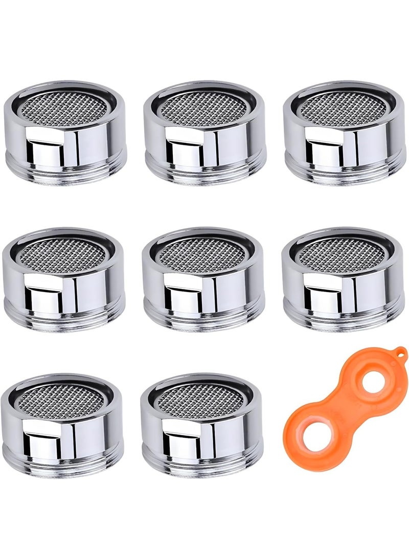 OSHIMA 8 PCS Faucet Aerator, Sink Faucet Extender, Water Saving Kitchen Bathroom Sink Aerator, Tap Parts Replacement Parts, 15/16-Inch Male Threads for Kitchen & Bathroom Faucets - Image 1