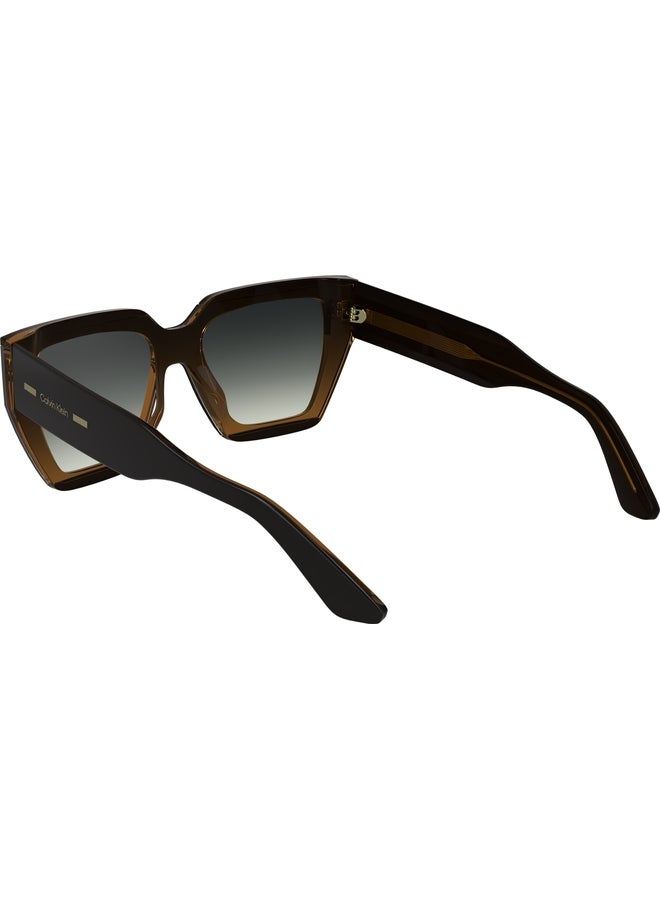 CALVIN KLEIN FULL RIM ACETATE MODIFIED RECTANGLE CALVIN KLEIN SUN CK24533S N 5120 (002) BLACK/CHARCOAL - Image 3
