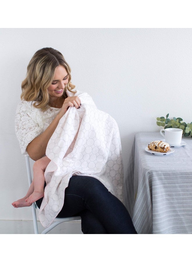 SwaddleDesigns Large Receiving Blanket, Ultimate Swaddle for Baby Boys, Girls, Softest US Cotton Flannel, Best Shower Gift, Made in USA, Pastel Pink and Sterling Little Dots (Mom's Choice Award Winner) - Image 4