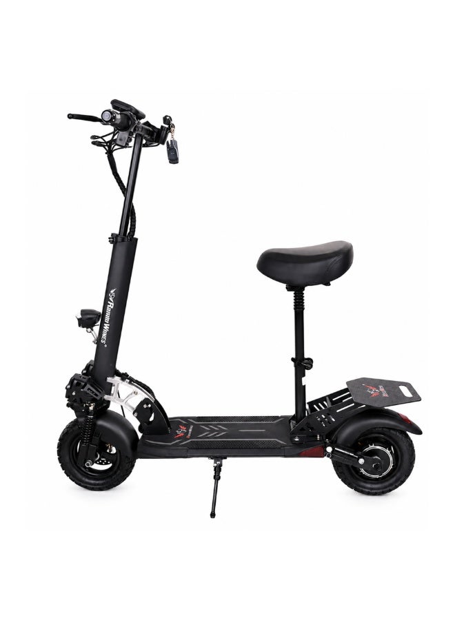 ROHAN WINGS KT-4A Electric Scooter 2026 Model 3000W Motor 48V 13Ah Lithium Battery 60-70 km/h Top Speed Foldable with Dual Suspension Black - Image 1