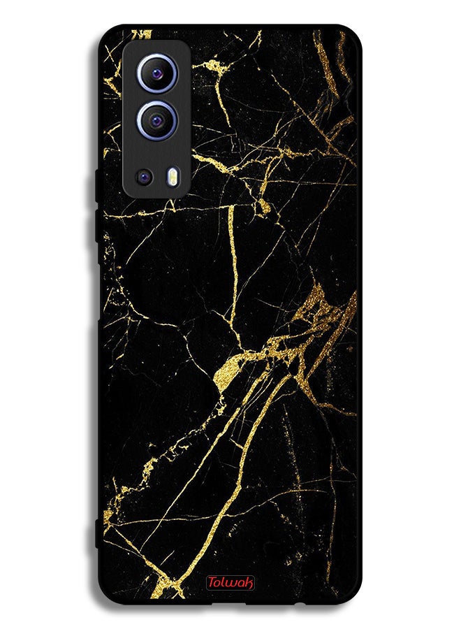 Tolwak Vivo Y72 5G Protective Case Cover Crack Marble - Image 2