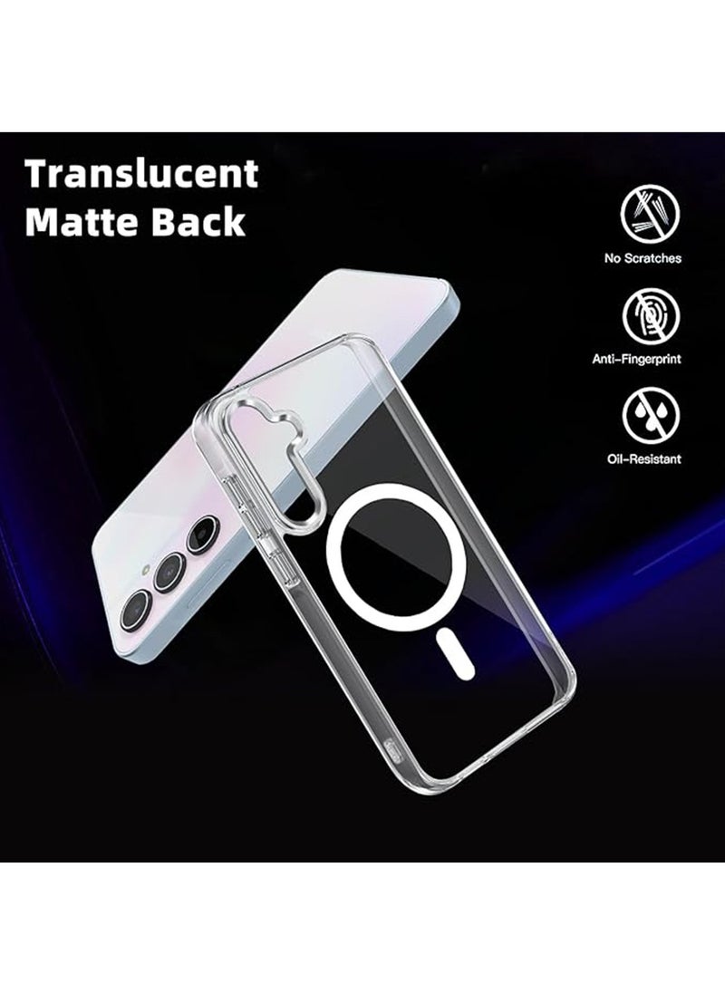 Generic - for Samsung Galaxy A35 5G Case [Compatible with Magsafe Wireless Charging] Yellowing Resistant Magnetic Back Cover Clear Samsung Galaxy A35 Rugged Best Phone Case - Image 1