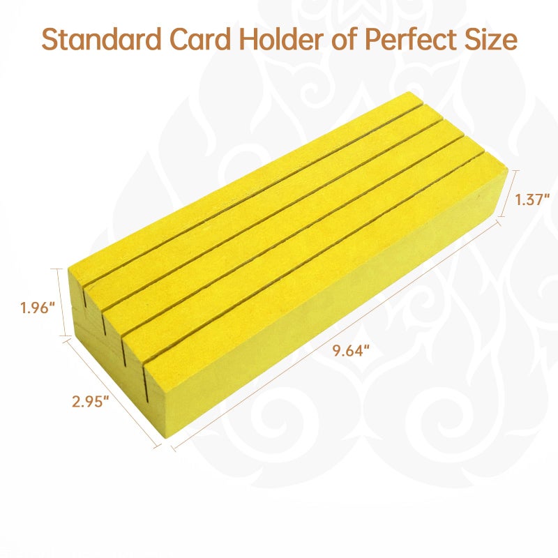 Hismocal Playing Card Holders Deck Stand  Play Cards Holder For Kids Or Elder People  Hands-Free Wood Holder Racks Tray For Organizing Cards (Multiple-Color) - Image 4
