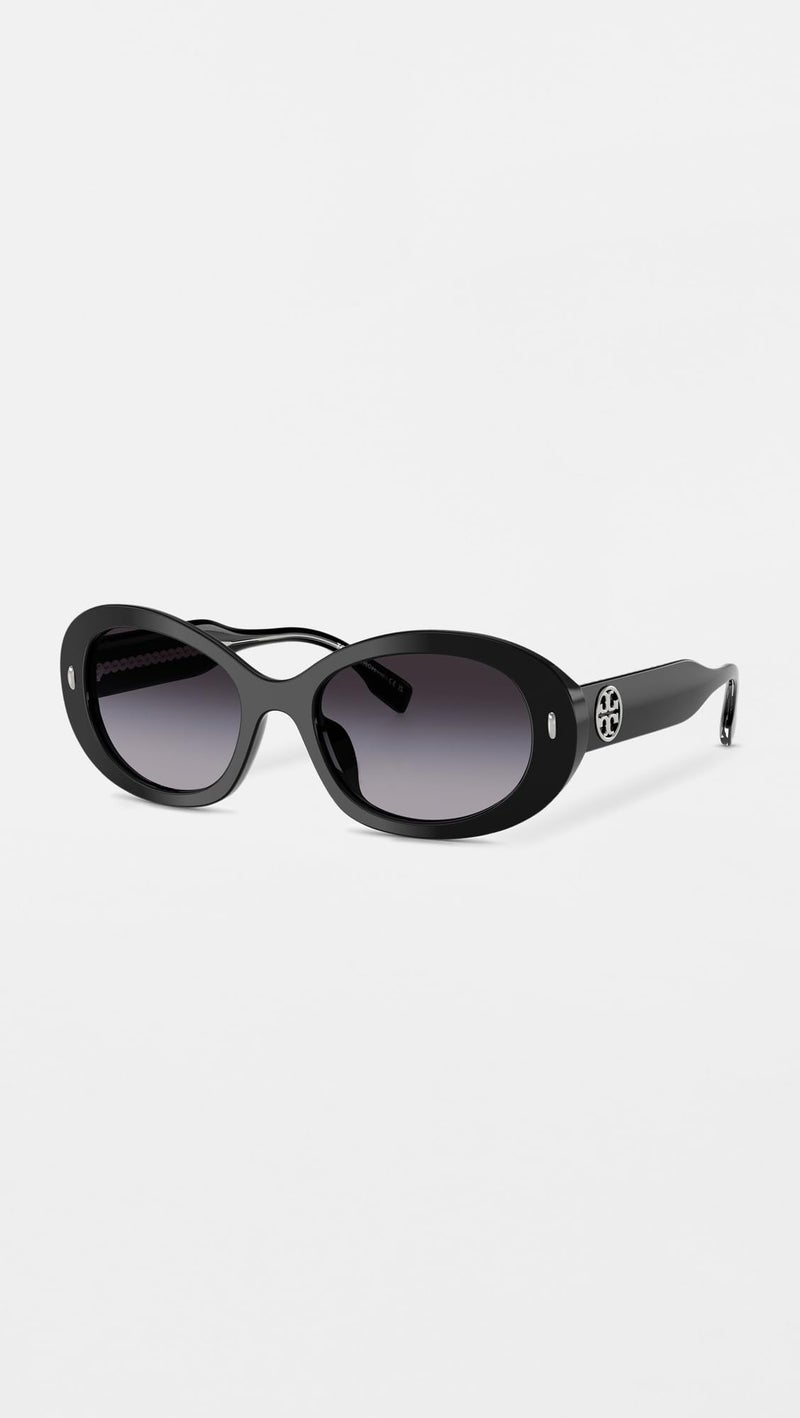 Tory Burch Sunglasses in Black - Grey Gradient - Image 3