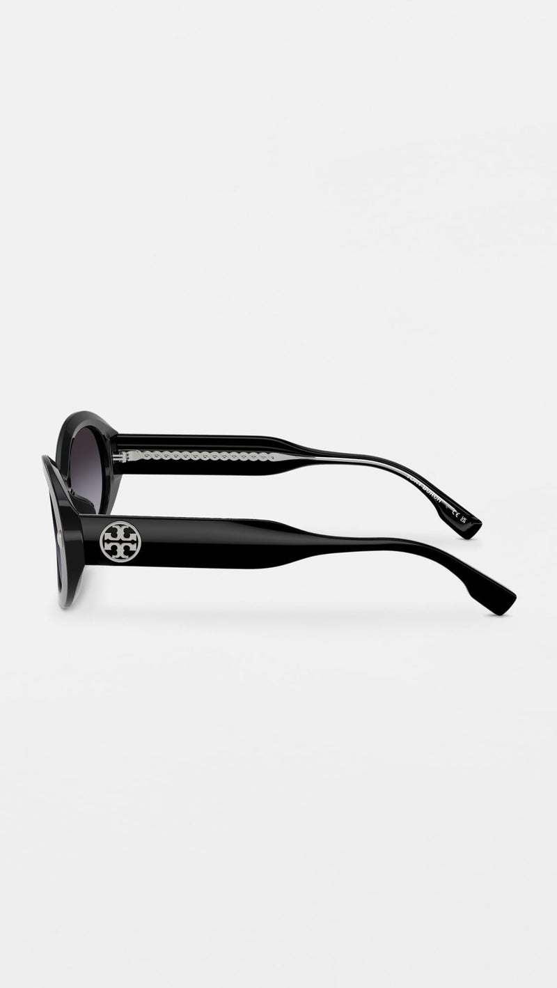 Tory Burch Sunglasses in Black - Grey Gradient - Image 4