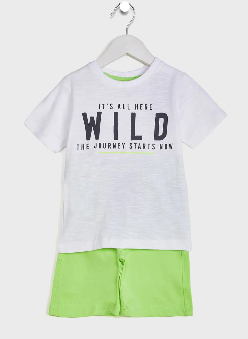Ripples T-Shirts & Shorts Sets