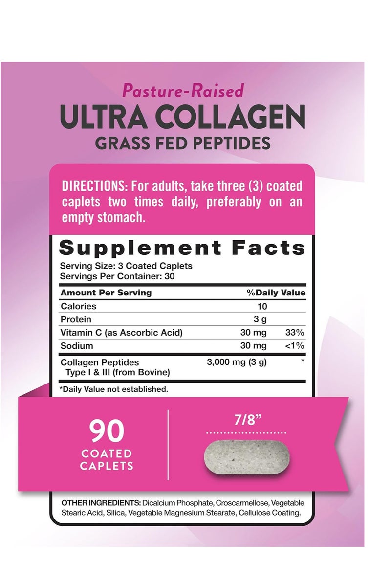 نايتشورز تروث كبسولات الكولاجين ألترا سي المتحللة 3000 ملغ، 90 كبسولة مغلفة - Image 3