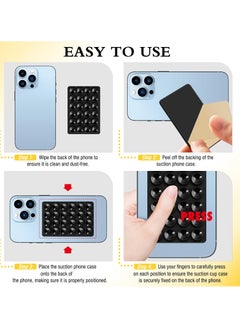 Peachjoy 12 Pack Silicone Suction Phone Case, Strong Sticky Suction Cups, Suitable for Hands Free Mirror Shower Bathroom, Selfies and Videos  - Image 4