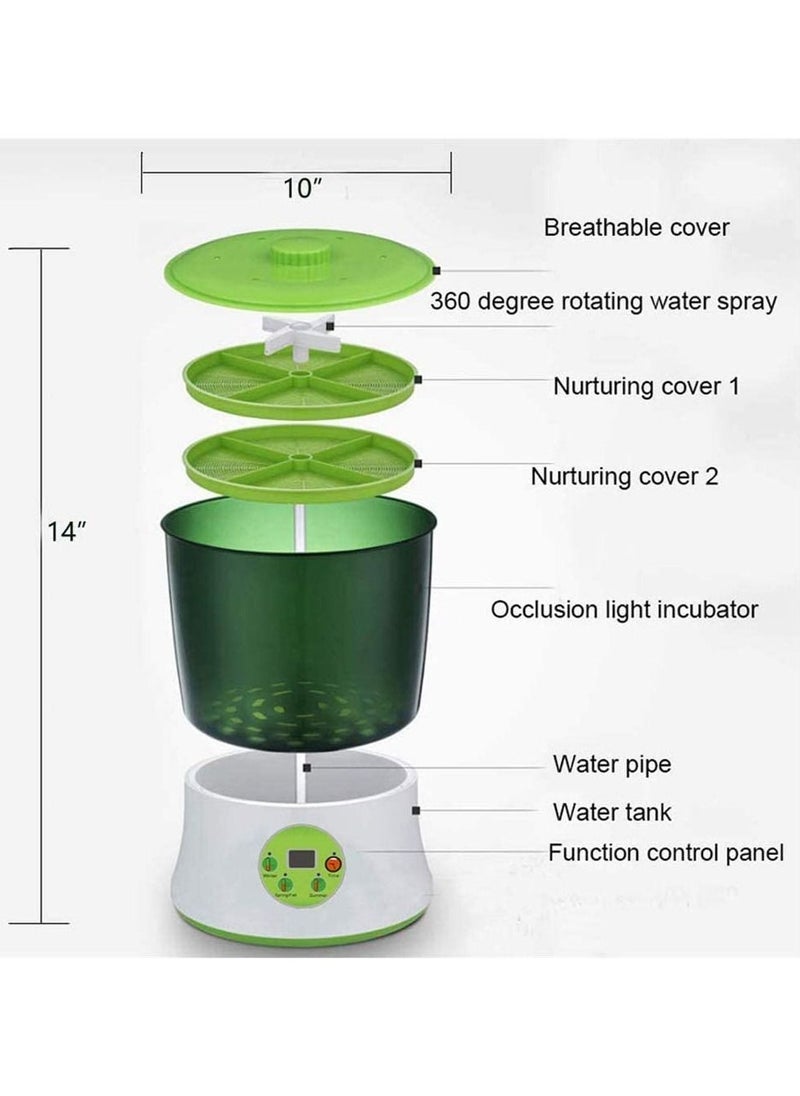 AS SEEN ON TV - Large Capacity Home Use Intelligence Bean Sprouts Machine Multicolor - Image 1