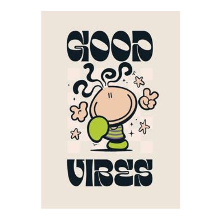 UK Greetings Bubblegum Blank Congratulations Good Vibes Greeting Card - Image 1