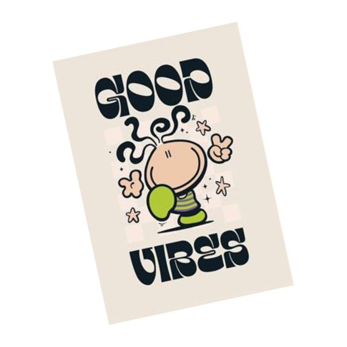 UK Greetings Bubblegum Blank Congratulations Good Vibes Greeting Card - Image 2
