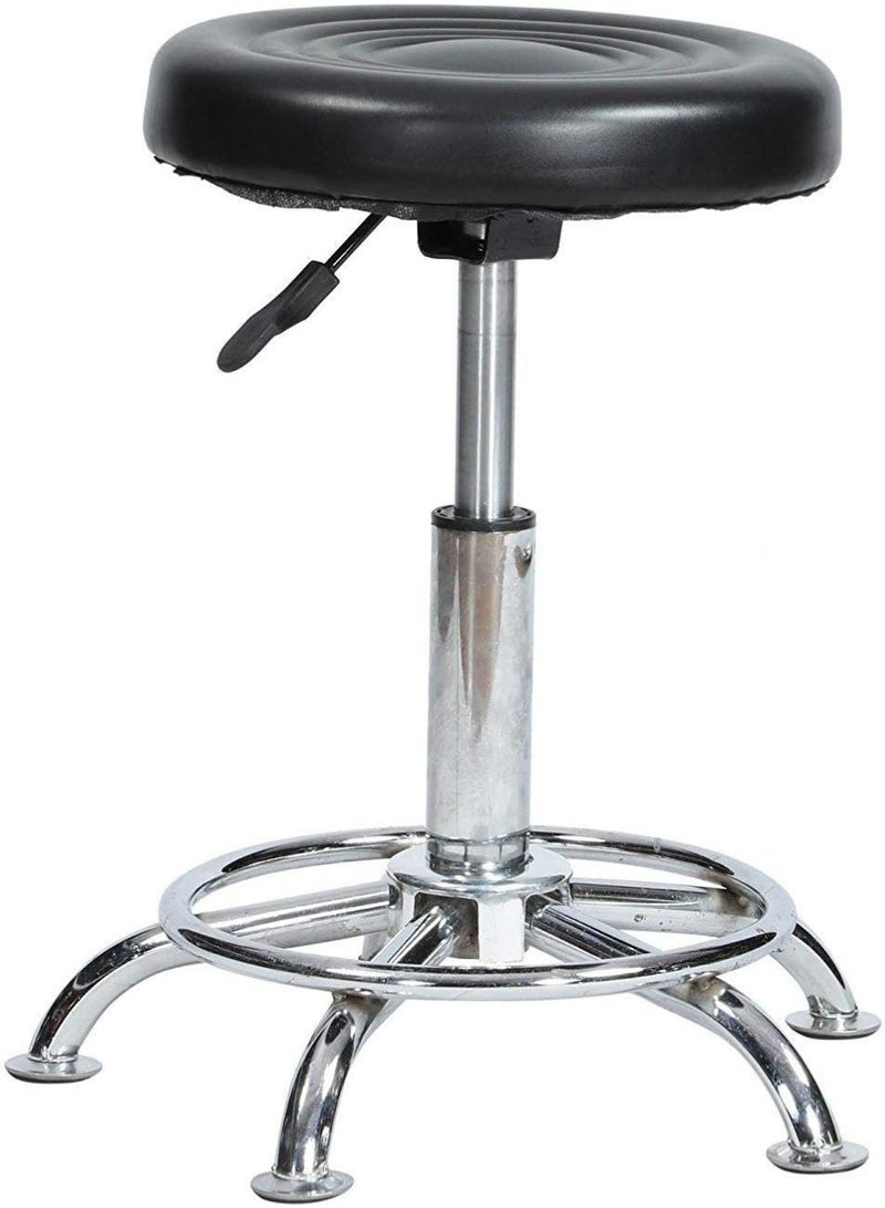 Adjustable Stool – Metal Bar Stool with Faux Leather Seat for Office, Kitchen, Doctor, Cafeteria, and Home Use - Image 3