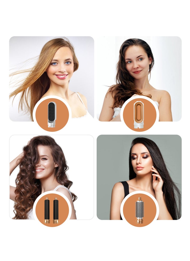 Joshberg - 1000W Air Styler,5 in 1 Hair Styler Set,35000 RPM High Speed Multi Styler Hair Straightener,Automatic Curling hair for Fast Drying Curling Volumizing Straightening - Image 1