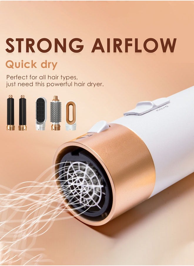 Joshberg - 1000W Air Styler,5 in 1 Hair Styler Set,35000 RPM High Speed Multi Styler Hair Straightener,Automatic Curling hair for Fast Drying Curling Volumizing Straightening - Image 1