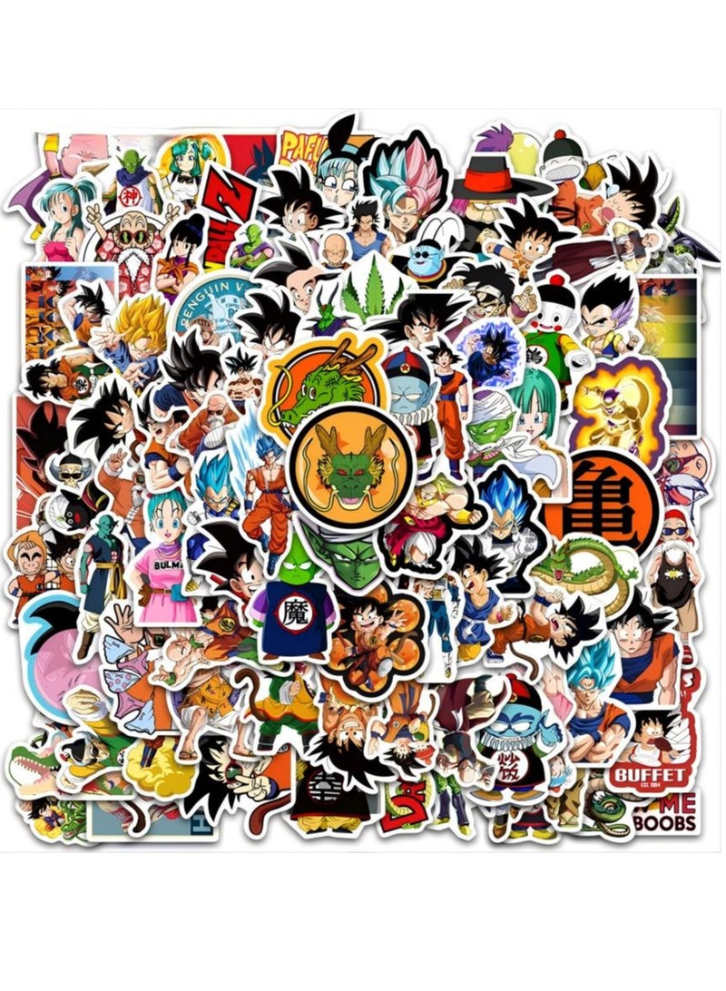 DTBG 100 Pcs Dragon Ball Cartoon Graffiti Stickers, Laptop Stickers, Guitar Stickers, Luggage Stickers - Image 1