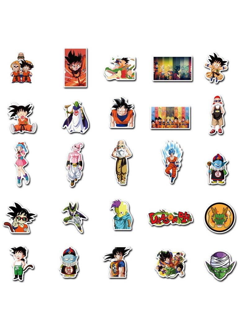DTBG 100 Pcs Dragon Ball Cartoon Graffiti Stickers, Laptop Stickers, Guitar Stickers, Luggage Stickers - Image 3