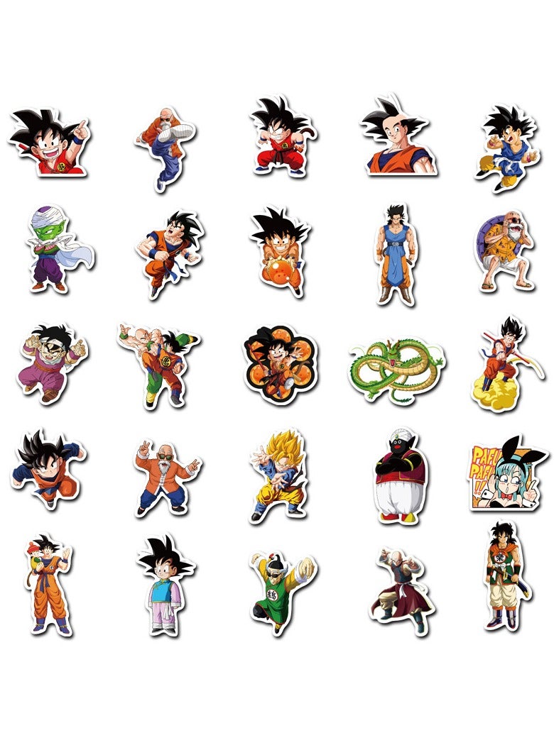 DTBG 100 Pcs Dragon Ball Cartoon Graffiti Stickers, Laptop Stickers, Guitar Stickers, Luggage Stickers - Image 4