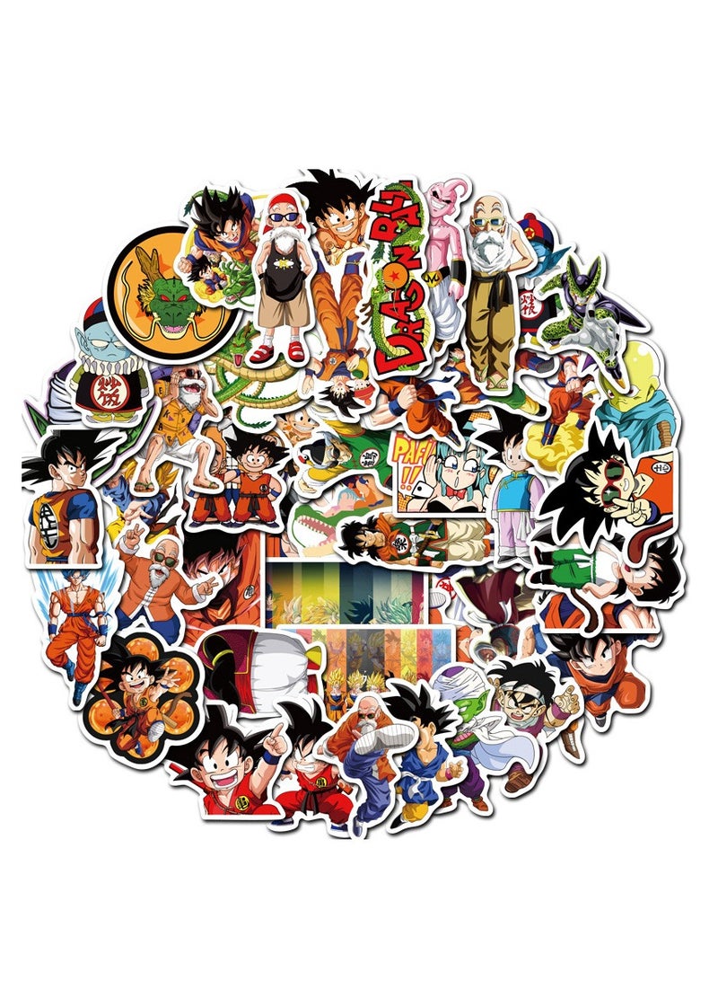 DTBG 100 Pcs Dragon Ball Cartoon Graffiti Stickers, Laptop Stickers, Guitar Stickers, Luggage Stickers - Image 5
