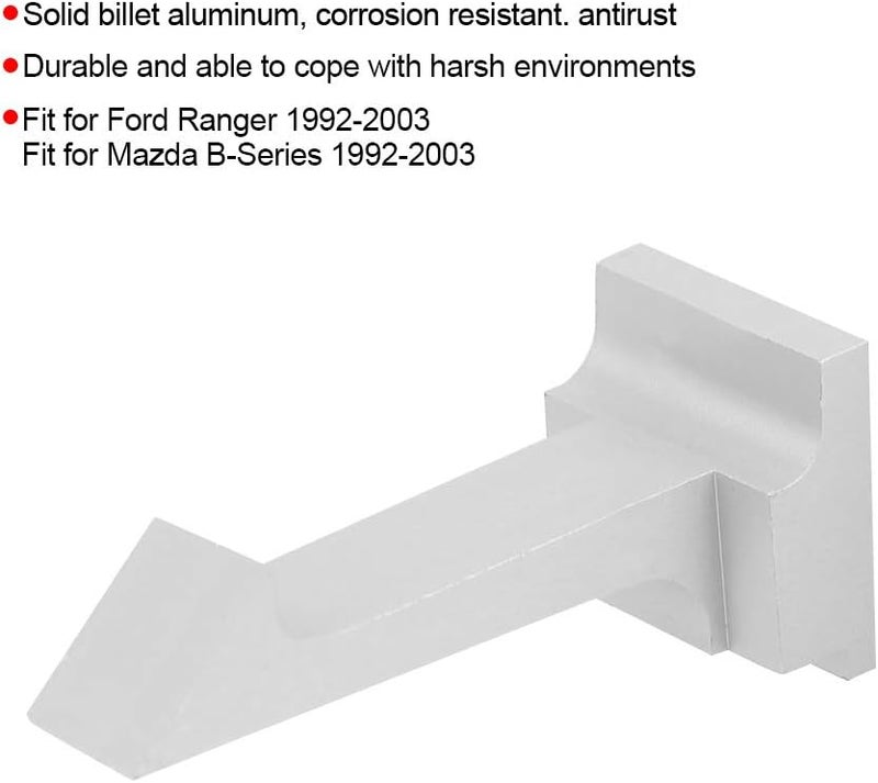 aqxreight Easy Fix for Center Console Arm Rest Fit for 1992- Easy Fix for Center Console Arm Rest, Fits 1992-2003 & BSeries -2003, Billet Aluminum, & -, Con 1993 1994 1995 1996 - Image 1