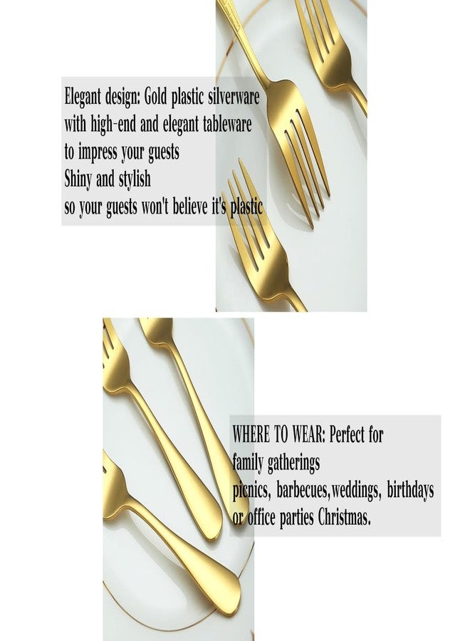 SHENSENCHAO Stainless steel 3-tine mini fruit, salad, seafood fork set 5.5-inch gold color - Image 5