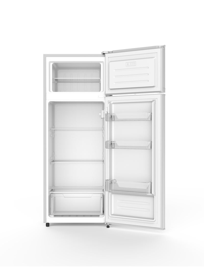 JUSTINGHOUSE Double Door Refrigerator With Freezer 7.2 Cubic JSRF-229D Silver - Image 3