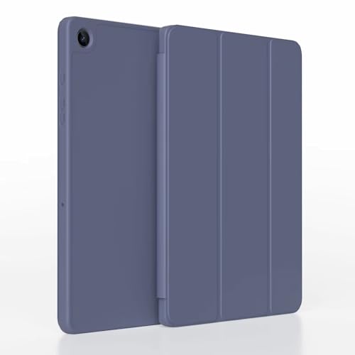 Oaky Smart Cover for Samsung Galaxy Tab A9 Plus 11 inch [SM-X210, SM-X215, SM-X216B] Support S Pen Magnetic Attachment Shockproof Trifold Stand Auto Wake/Sleep Soft Flexible Back Cover - Lavender - Image 1