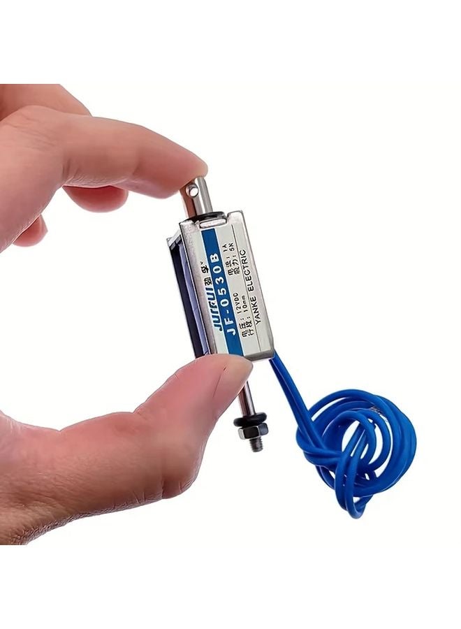 2pcs 12V Push Pull Linear Solenoid 5N Force 10mm Stroke Metal for Industrial Office - Image 4